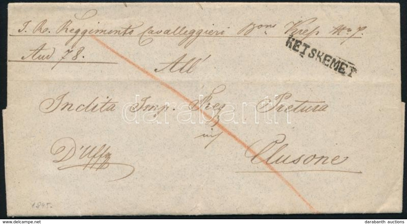 1845 Ex Offo 'KETSKEMET' - Clusone - Other & Unclassified