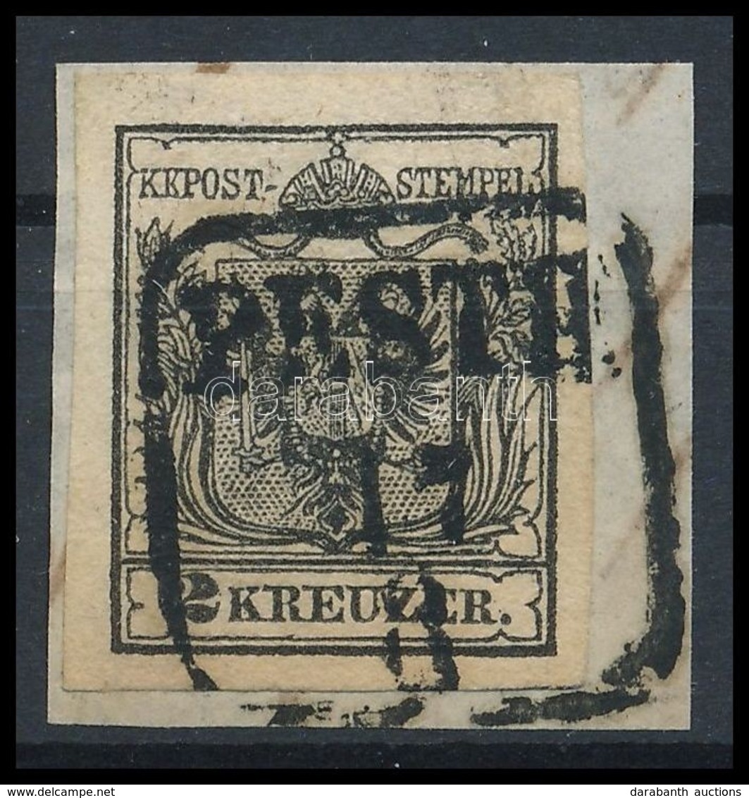 1850 2kr HP IIIa Fekete / Black 'PESTH' Certificate: Strakosch - Autres & Non Classés