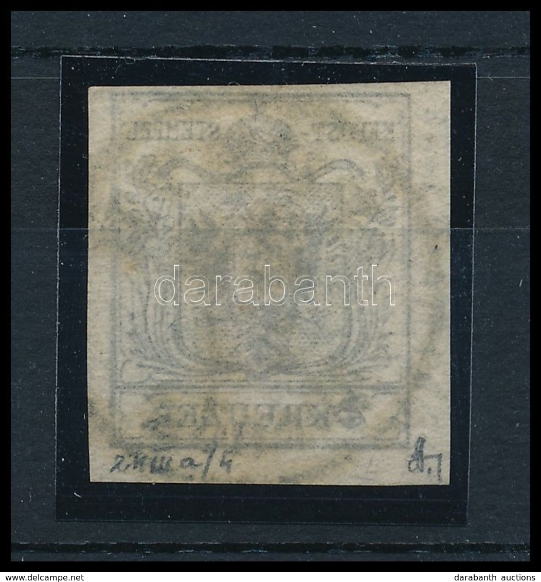 O 1850 2kr Fekete HP IIIa, Gépszínátnyomattal / Black With Machine Offset 'PESTH / Abends' Certificate: Strakosch - Sonstige & Ohne Zuordnung