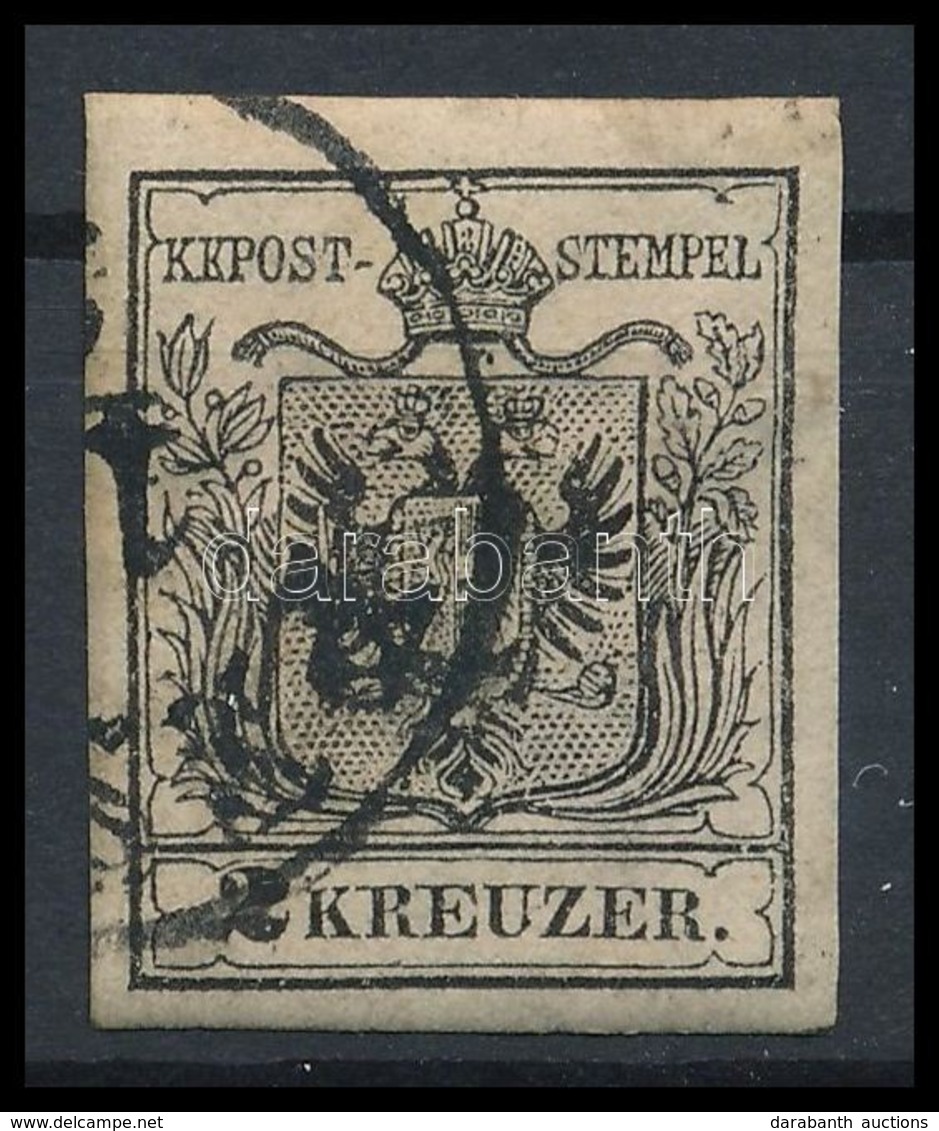 O 1850 2kr Mélyfekete / Deep Black MP IIIb, Gumival / With Gum 'PES(TH)' Certificate: Strakosch - Autres & Non Classés