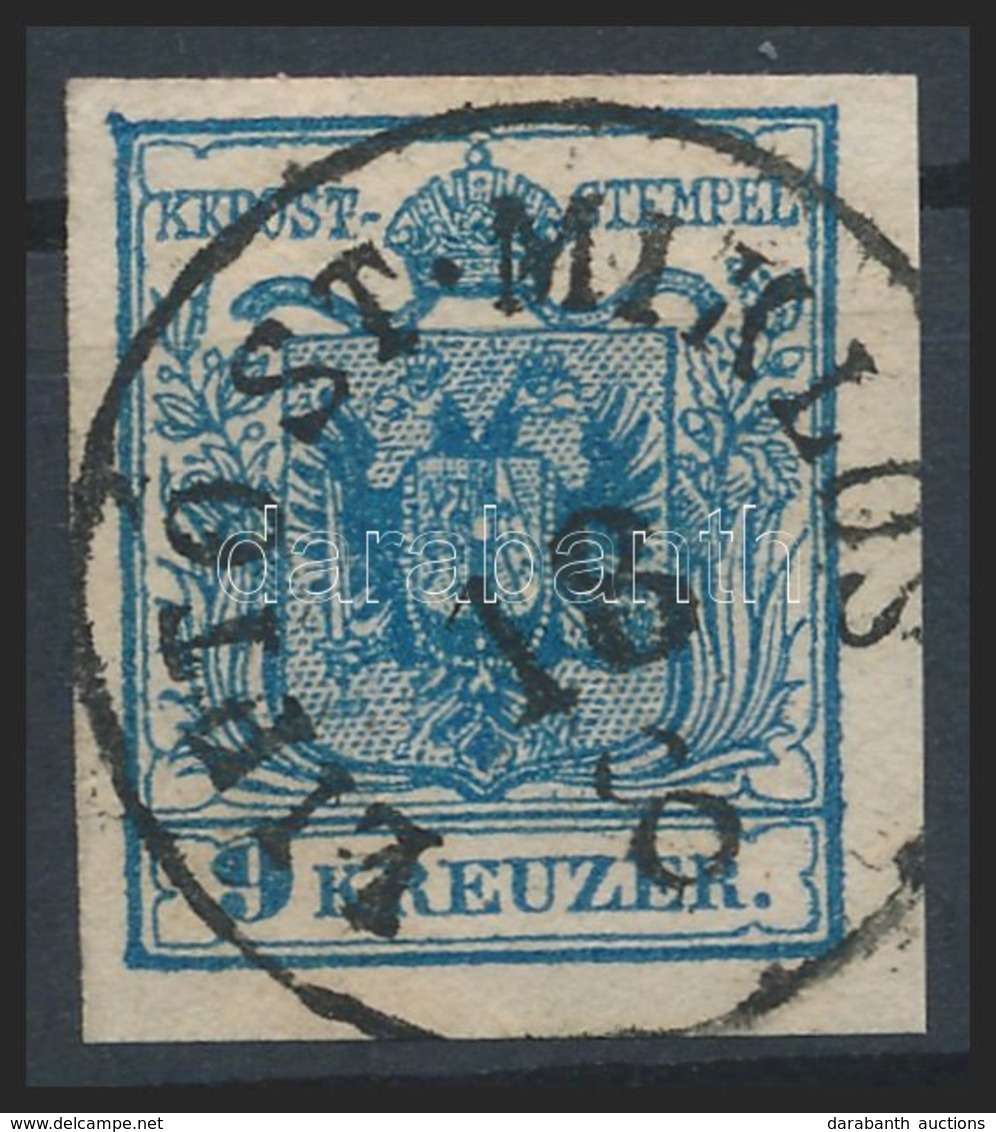 O 1850 9kr Kék / Blue HP IIIa 'LIPTÓ ST. MIKLÓS' Certificate: Strakosch - Sonstige & Ohne Zuordnung