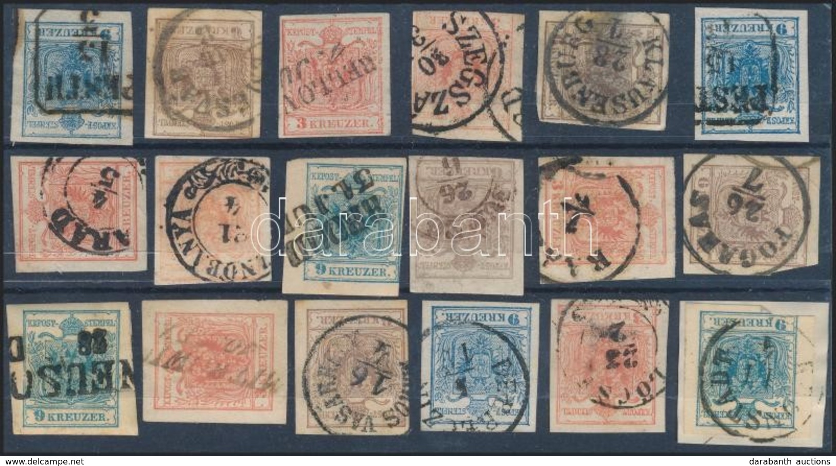 O 1850 18 Db Bélyeg Szép, Olvasható Bélyegzésekkel / 18 Stamps With Nice And Readable Cancellations - Other & Unclassified