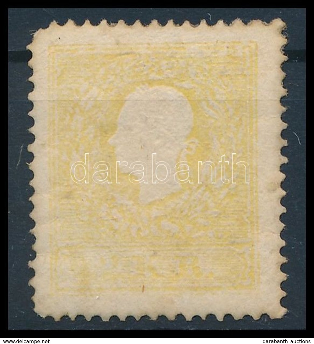 * 1858 2kr II Világos Sárga, Eredeti Gumival, Centrált / Light Yellow With Original Gum, Centered (Ferchenbauer EUR 1.75 - Autres & Non Classés
