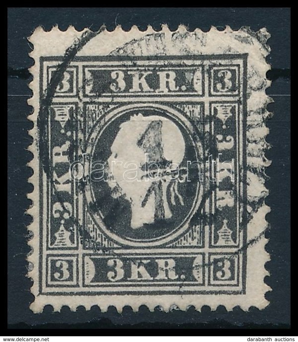 O 1858 3kr Ib Típus Fekete / Black 'MAROS-VÁSÁRHELY' Certificate: Steiner - Other & Unclassified