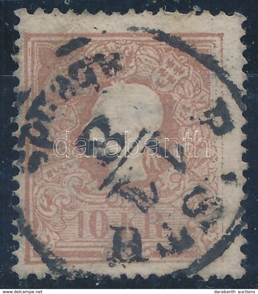 O 1858 10kr Lemezszakadásokkal / 10kr With Plate Flaw - Other & Unclassified