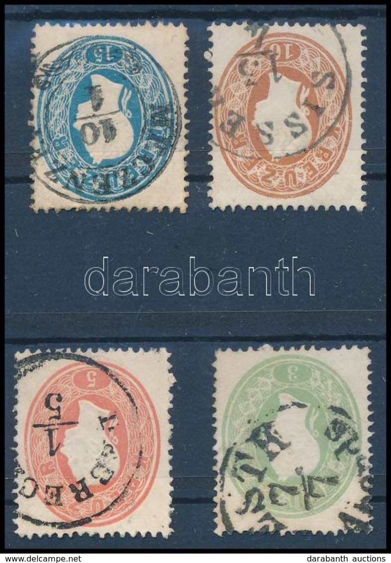 O 1861 3kr, 5kr, 10kr, 15kr - Autres & Non Classés