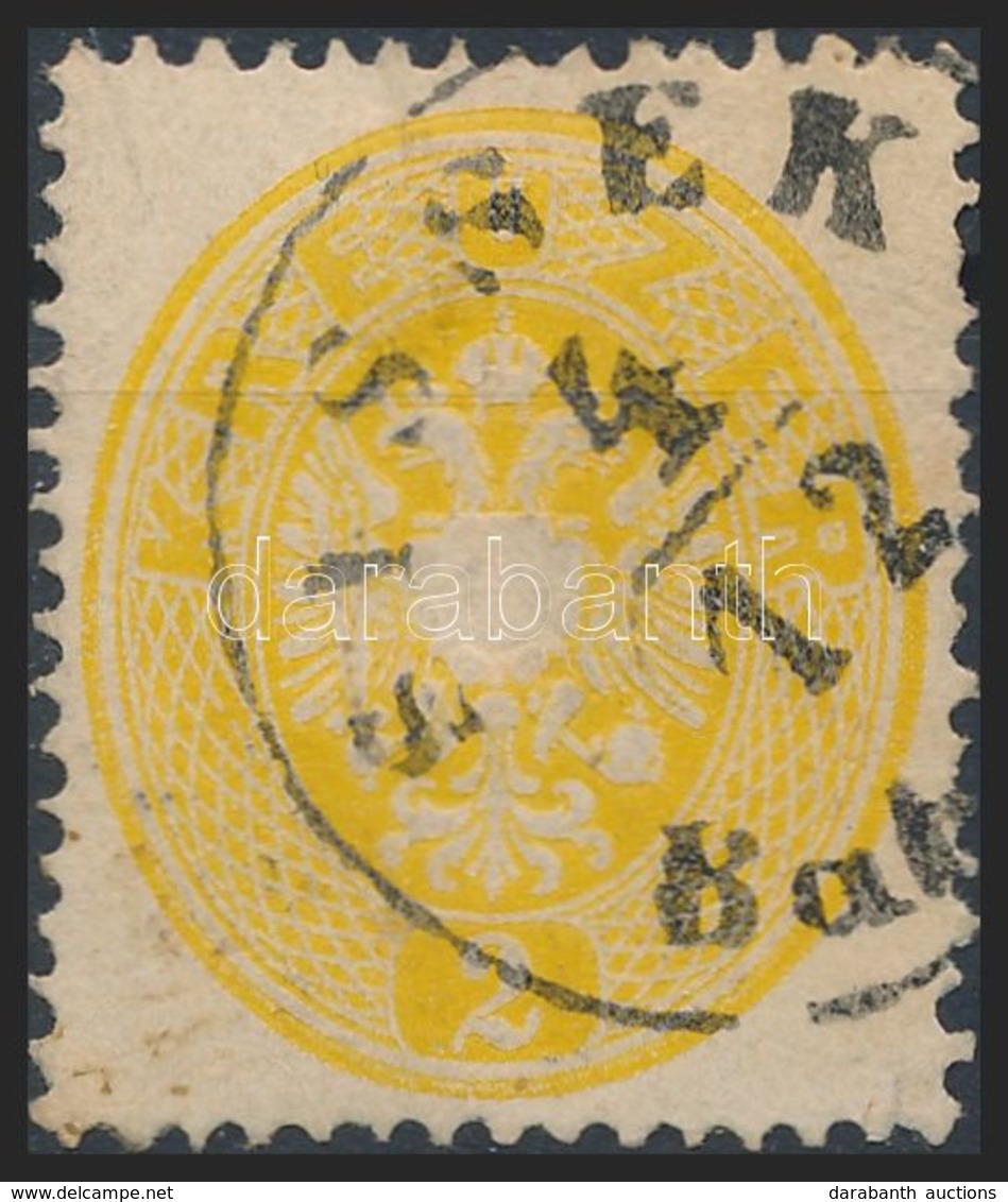 O 1863 2kr Sárga / Yellow 'SISSEK' - Other & Unclassified