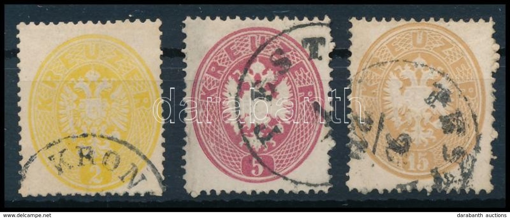 O 1863 2kr, 5kr, 15kr - Autres & Non Classés