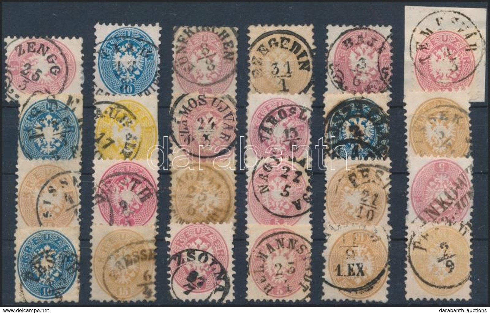 O 1864 24 Db Bélyeg Szép, Olvasható Bélyegzésekkel / 24 Stamps With Nice And Readable Cancellations - Autres & Non Classés