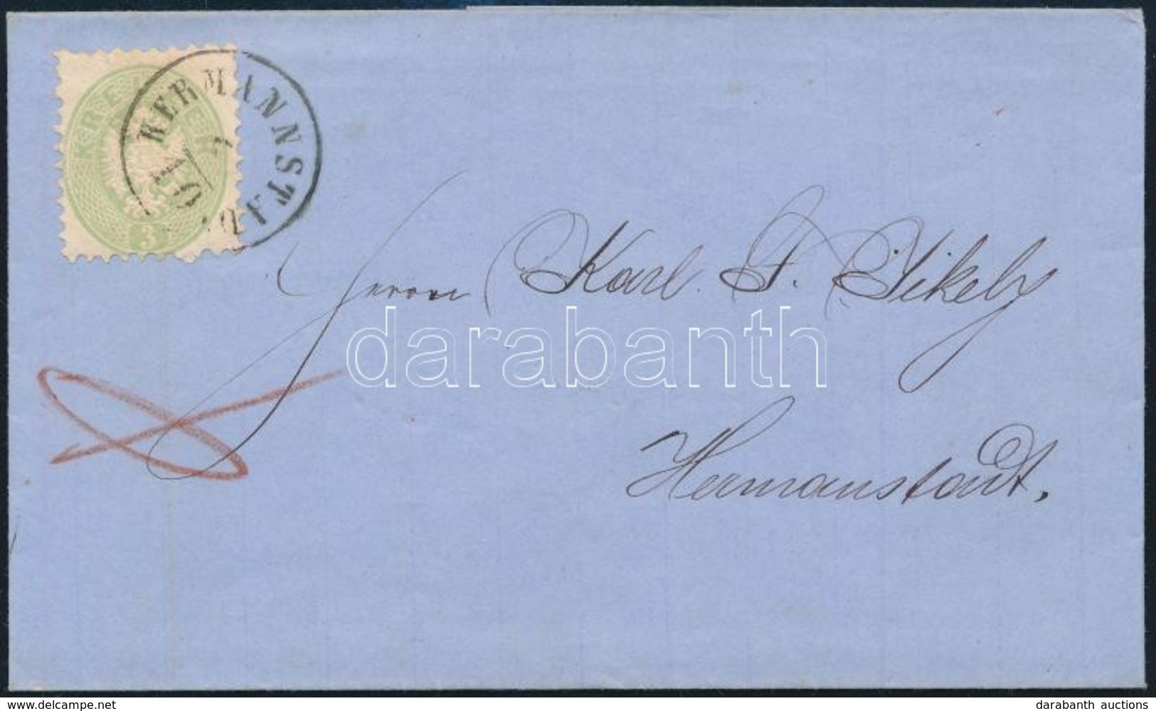 1865 3kr Helyi Levélen Teljes Tartalommal / On Local Cover With Full Content 'HERMANNSTADT' - Other & Unclassified