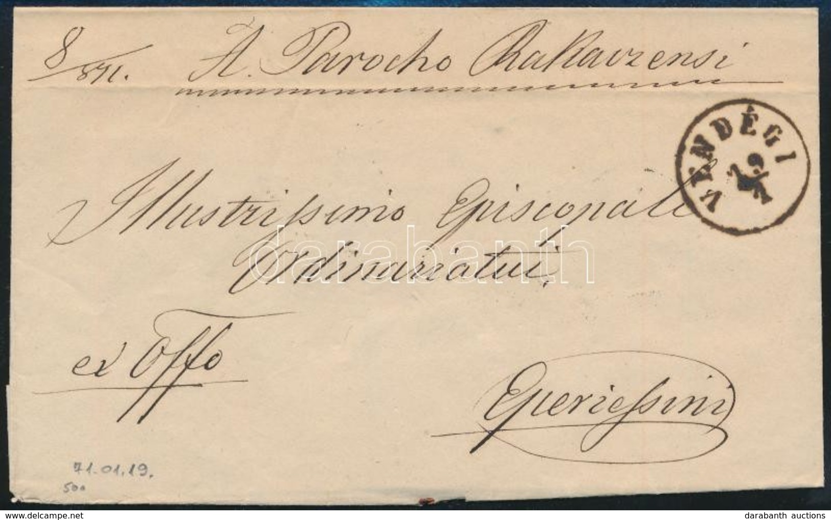 1871 Ex Offo 'VENDÉGI'  (Gudlin 500 P) - 'FORRÓ' -'KASSA'  - 'EPERJES' - Sonstige & Ohne Zuordnung