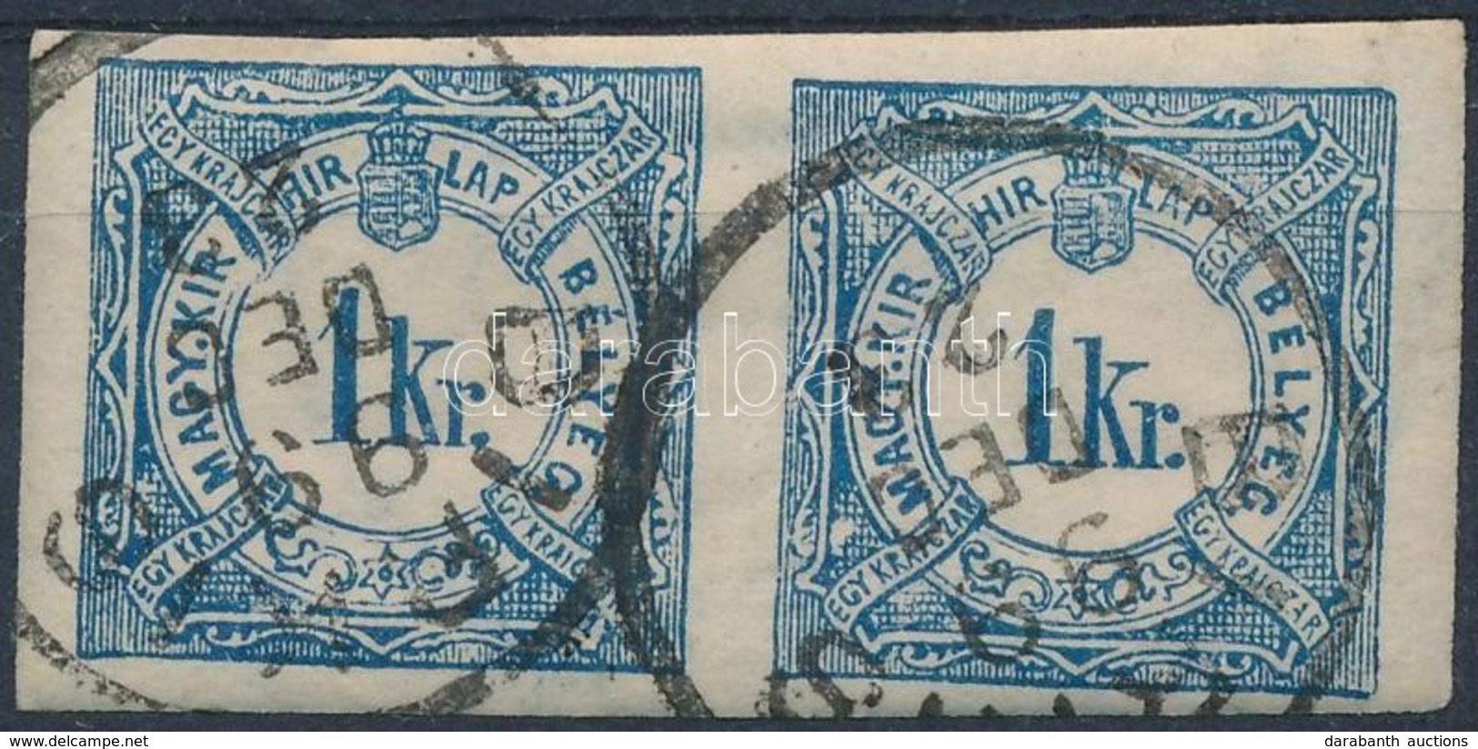 O 1868 Hírlapilleték 1kr Pár / Newspaper Duty Stamp 1kr Pair 'BIRKIS' - Other & Unclassified