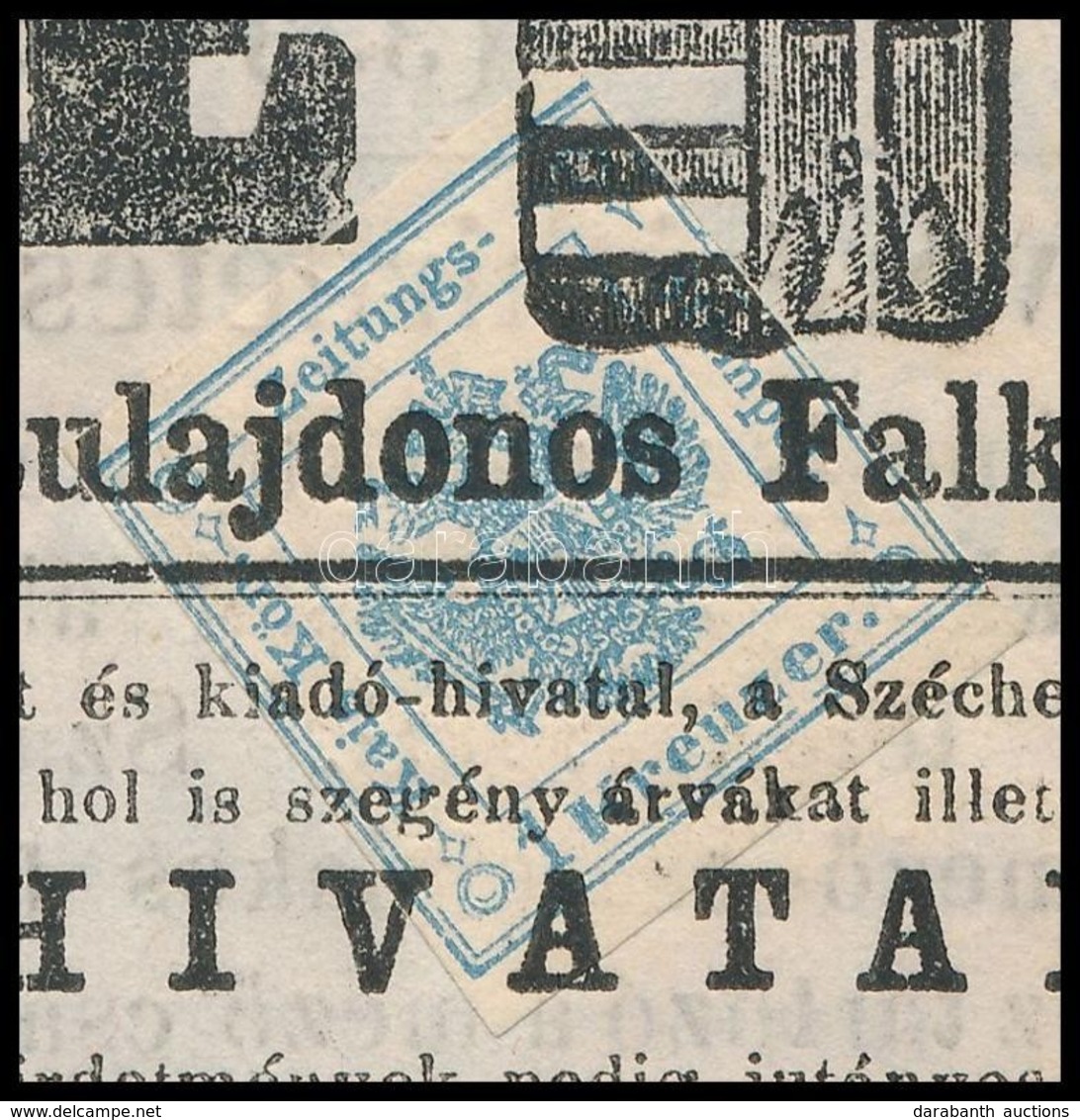 1863 Hírlapilleték 1kr Miskolczi Értesítőn (10.000) / Newspaper Duty Stamp On Newspaper - Autres & Non Classés