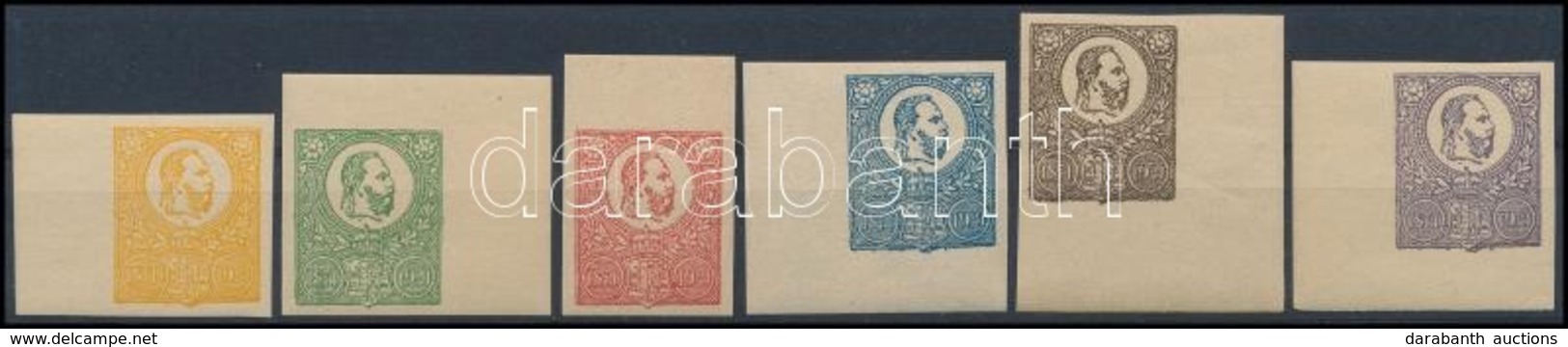 ** 1921 Emlékkiadás ívszéli, ívsarki Vágott Sor / Memorial Imperforate Set - Other & Unclassified