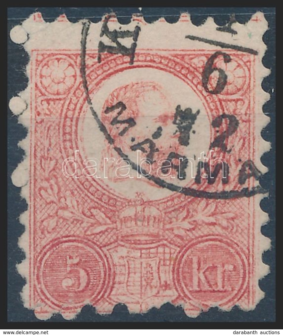 O 1871 Réznyomat 5kr álkettősnyomat / Double Print. Signed: Matl - Other & Unclassified