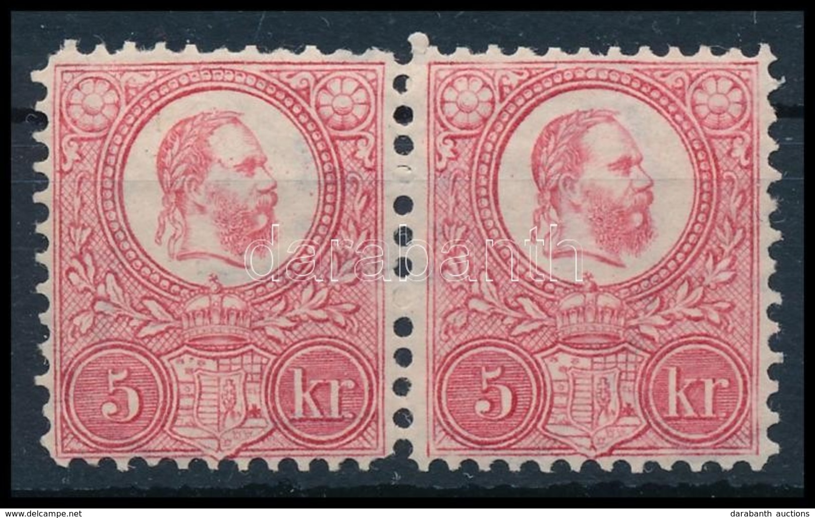 ** 1883 Újnyomat / Reprint  5kr Pár (44.000++) / Pair - Andere & Zonder Classificatie