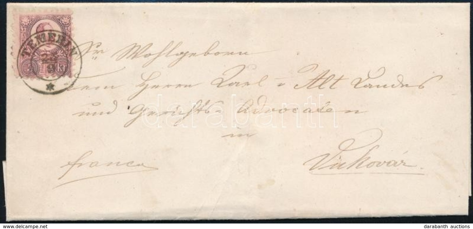 1871 Réznyomat 5kr Levélen / Mi 10 On Cover 'TEMERIN' - Vukovár - Other & Unclassified