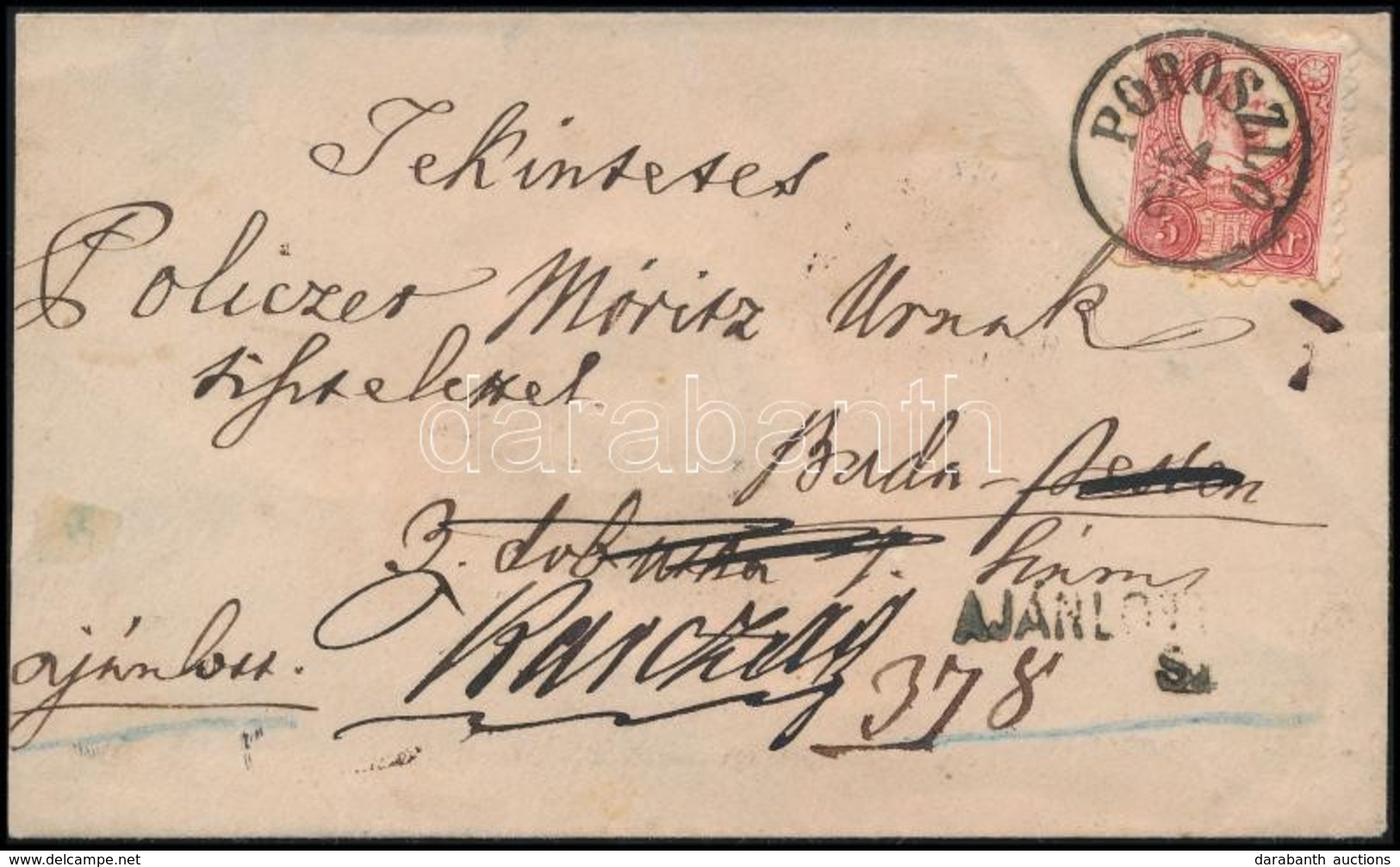 1874 5kr és 10kr Ajánlott Levélen Budapestre, Majd Karcagra Továbbküldve / On Registered Cover To Budapest, Redirected T - Other & Unclassified