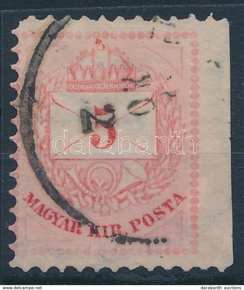 O 1881 5kr Jobb Oldalon Fogazatlan / Imperforate On The Right Side - Sonstige & Ohne Zuordnung