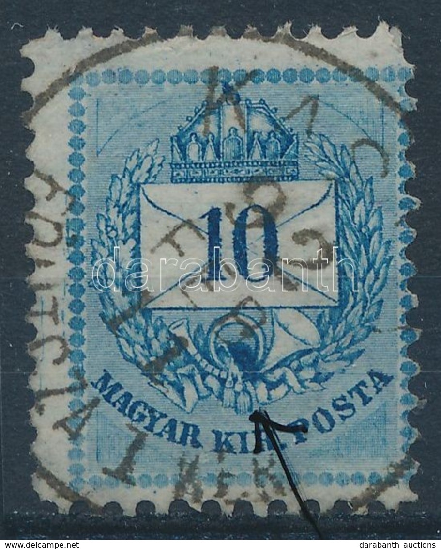 O 1881 10kr Nagy Festékfolttal (ex Lovász) / Large Paint Spot - Other & Unclassified