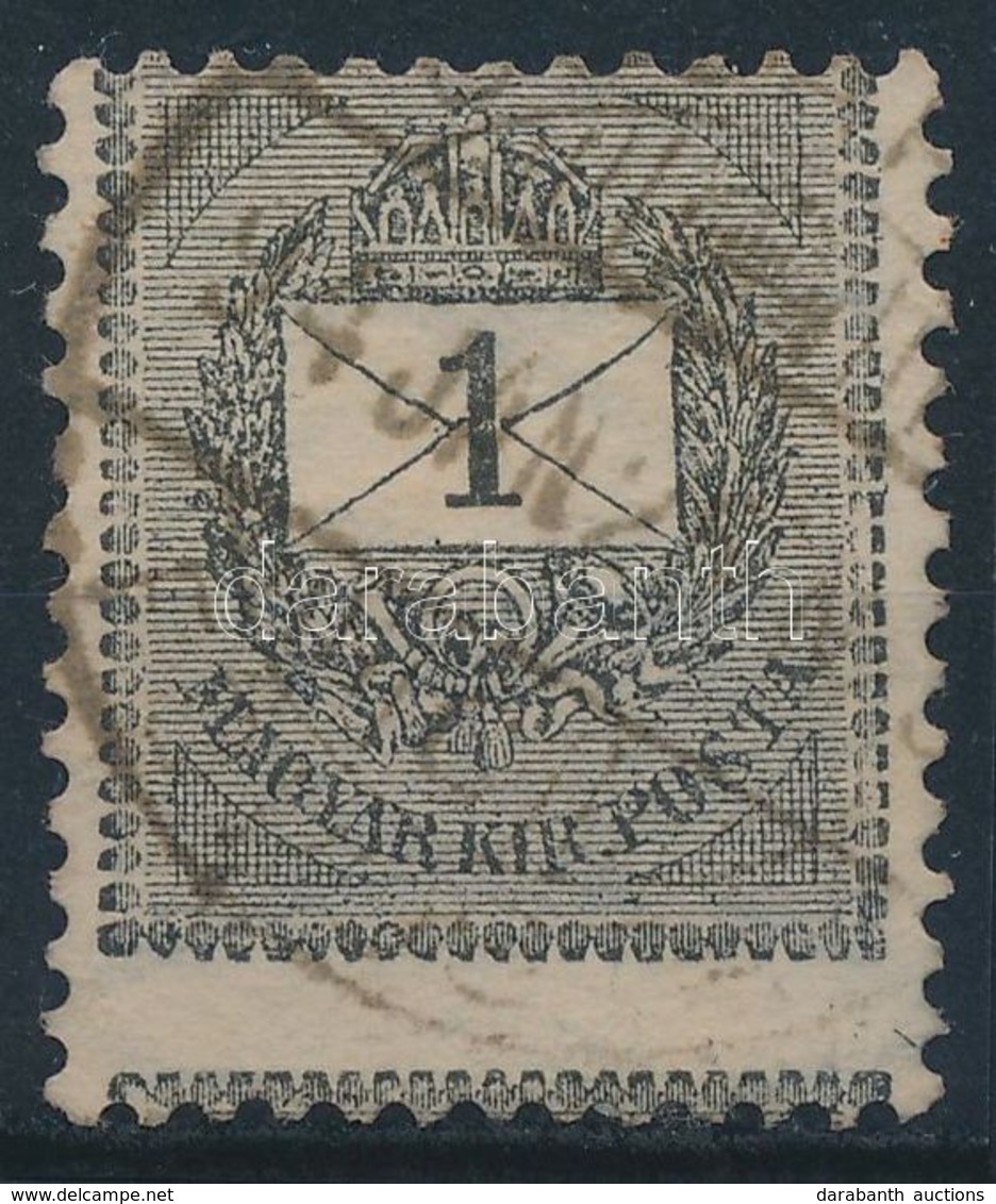 O 1889 1kr Extra Képbefogazással / Shifted Perforation - Sonstige & Ohne Zuordnung