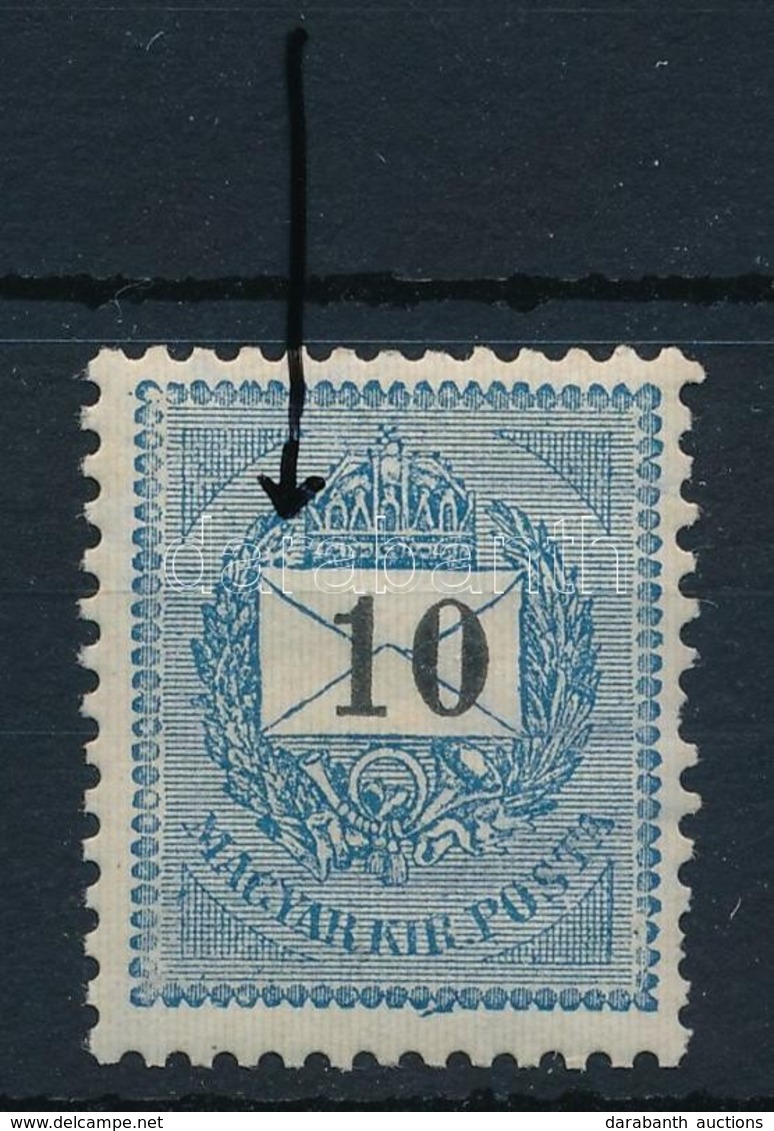 * 1889 10kr Fénylő Pont Lemezhibával / Plate Flaw - Autres & Non Classés