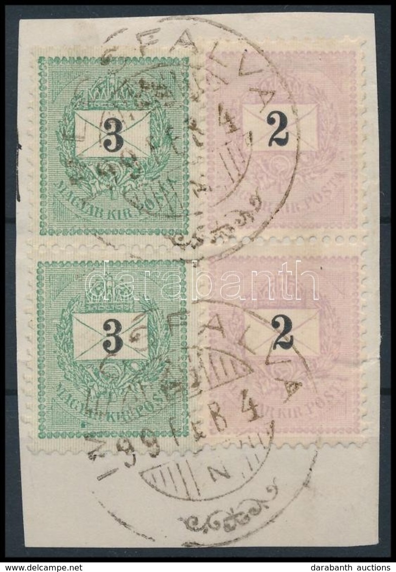 1898 2kr + 3kr Függőleges Párok Lemezhibákkal, Típusösszefüggések / Vertical Pairs With Plate Flaws - Autres & Non Classés