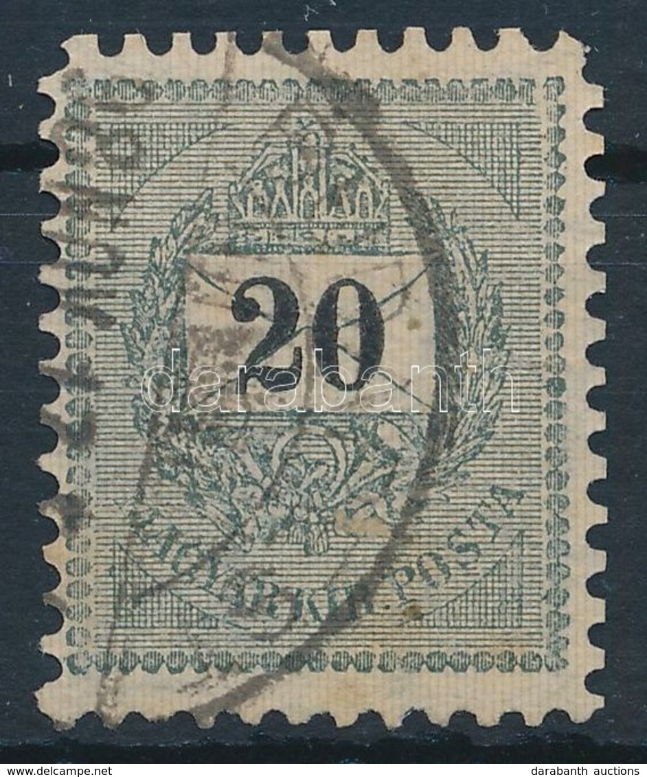 O 1898 20kr 11 1/2 Fogazással (20.000) / Mi 49BX - Sonstige & Ohne Zuordnung