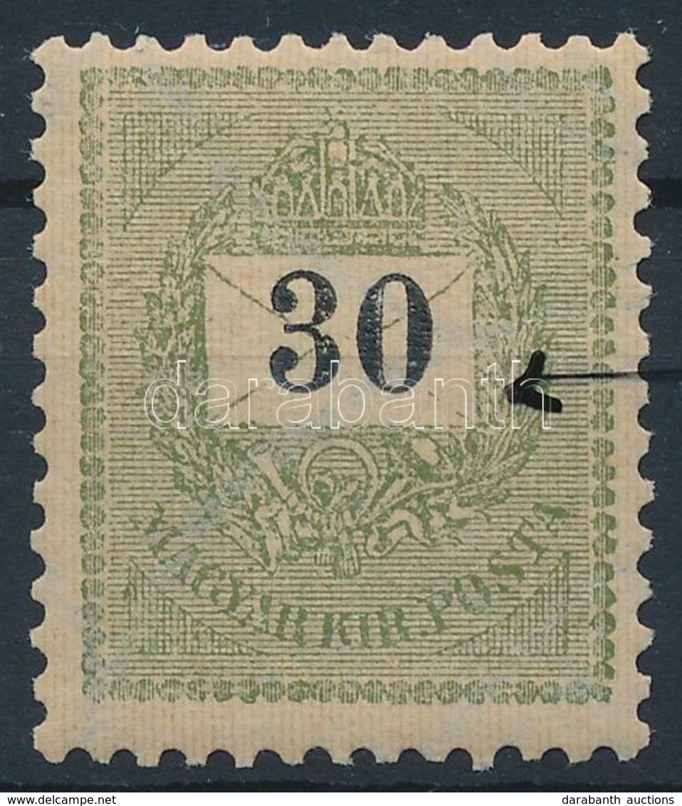 ** 1899 30kr, A Boríték Hajtóka Megszakadt / Plate Flaw - Sonstige & Ohne Zuordnung