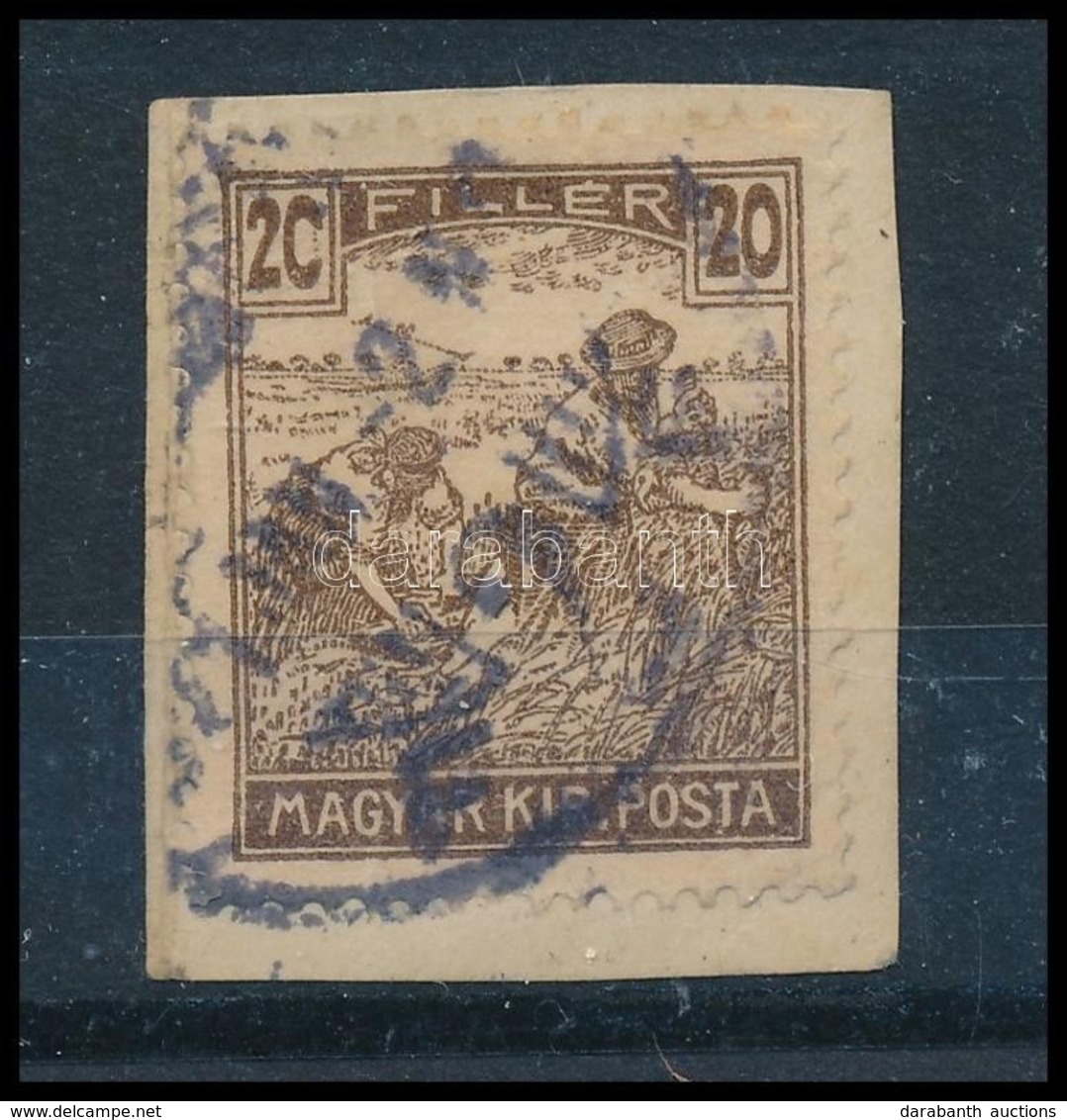 1916 Arató 20f, A Bal Oldali 0 Helyett 'C' Tévnyomat / Mi 196 Plate Variety - Sonstige & Ohne Zuordnung