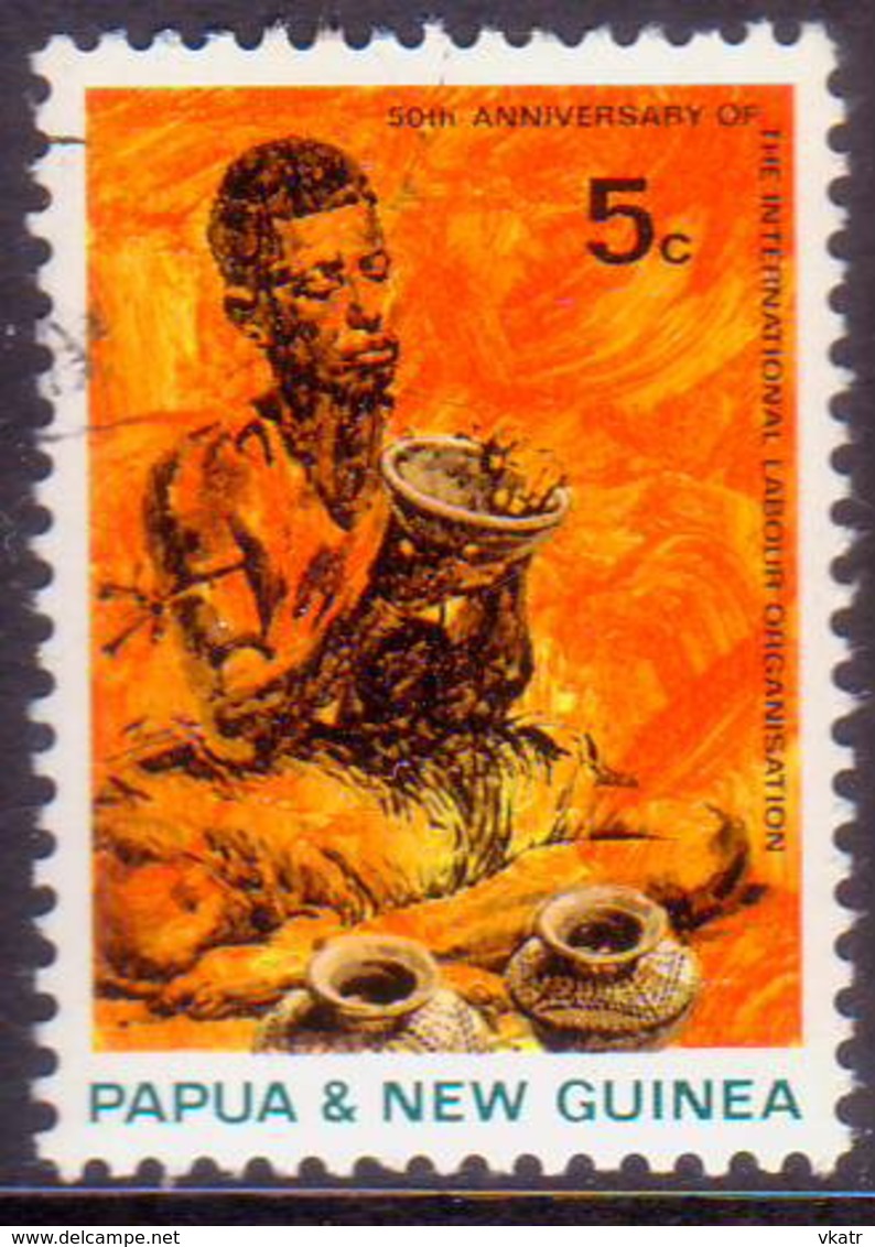 PAPUA NEW GUINEA 1969 SG #164 5c Used Int. Labour Organization - Papua New Guinea