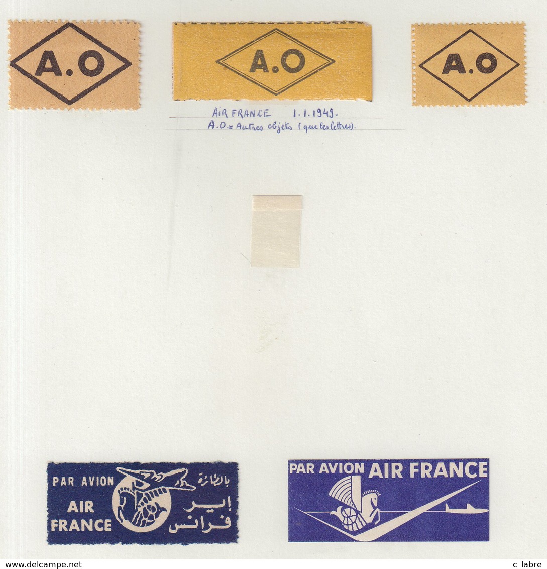 AVIATION : FRANCE .  AIR FRANCE .DIVERS ETIQUETTES . - Autres & Non Classés