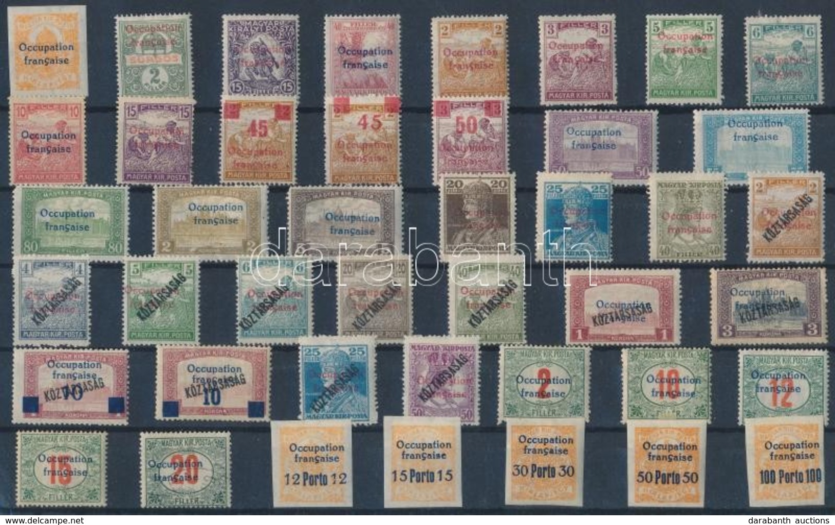 ** * 1919 43 Klf Bélyeg (72.650) / 43 Different Stamps. Signed: Bodor - Sonstige & Ohne Zuordnung