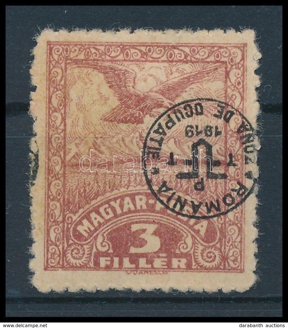 * Debrecen II. 1920 3f Közönséges Papíron, Fordított Felülnyomással (25.000) / Mi 77x With Inverted Overprint. Signed: B - Autres & Non Classés