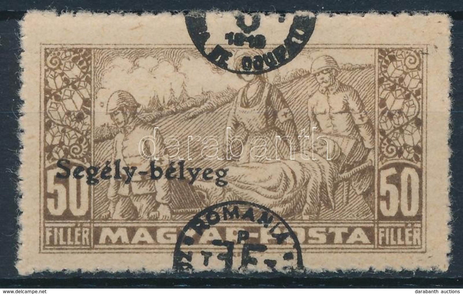 * Debrecen II. 1920 50f Elcsúszott Felülnyomással / Mi 100x Shifted Overprint. Signed: Bodor - Autres & Non Classés