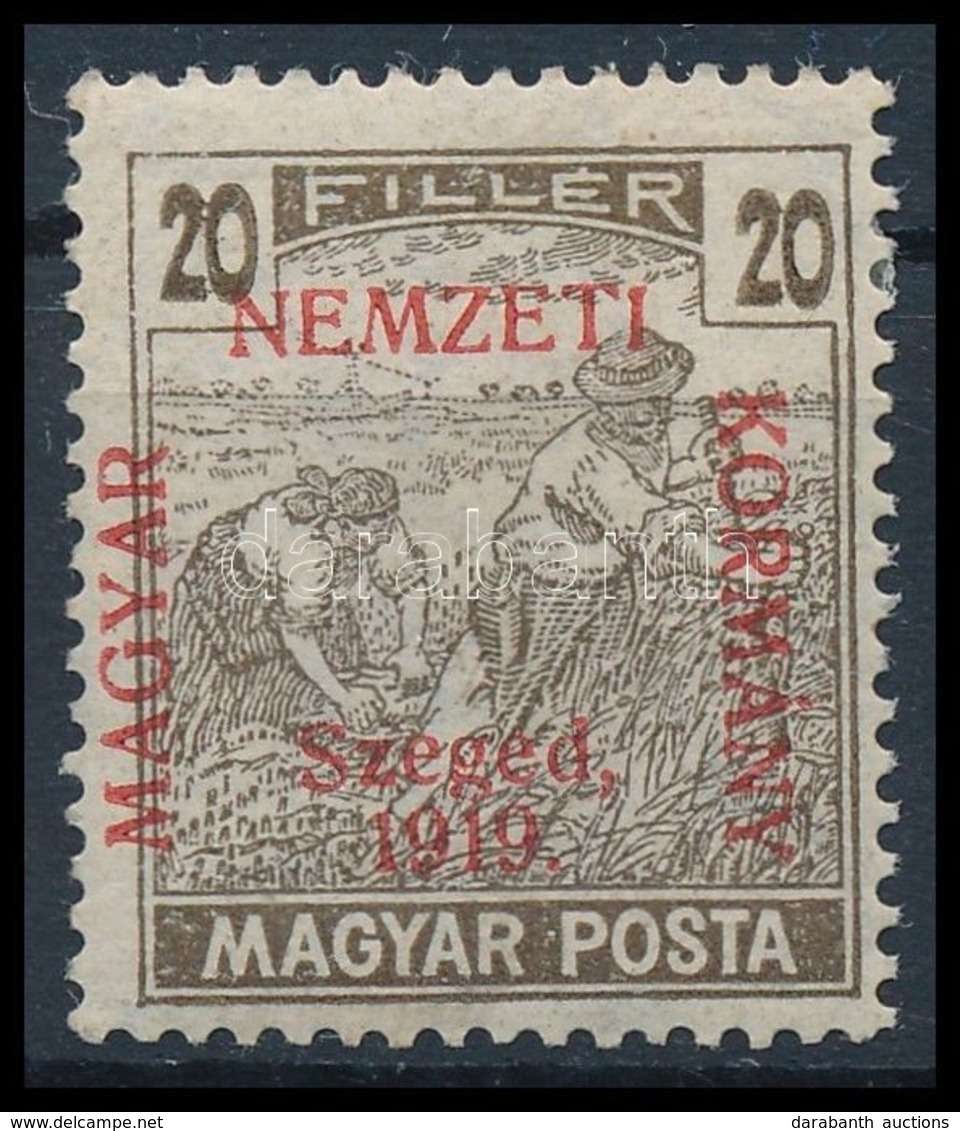 * 1919 Magyar Posta 20f (10.000) / Mi 11 Signed: Bodor - Autres & Non Classés