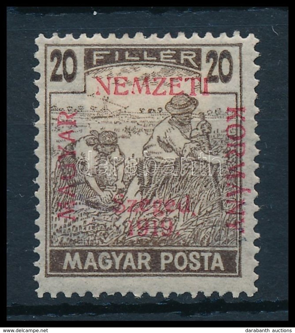 * 1919 Magyar Posta 20f (10.000) / Mi 11 Signed: Bodor - Sonstige & Ohne Zuordnung