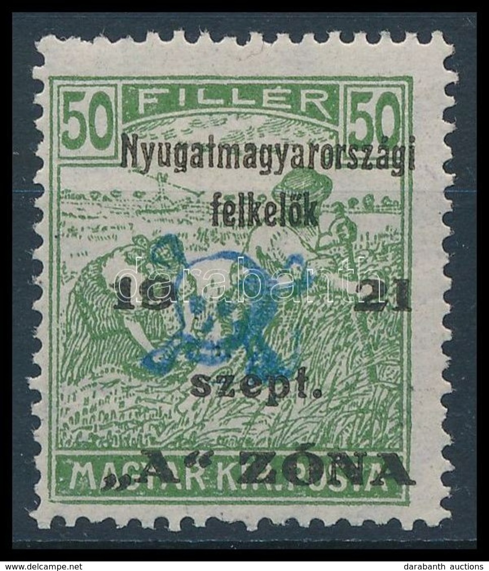 * Nyugat-Magyarország II. 1921 Arató 50f (**18.000) / Mi 16 Signed: Bodor, Werner - Other & Unclassified