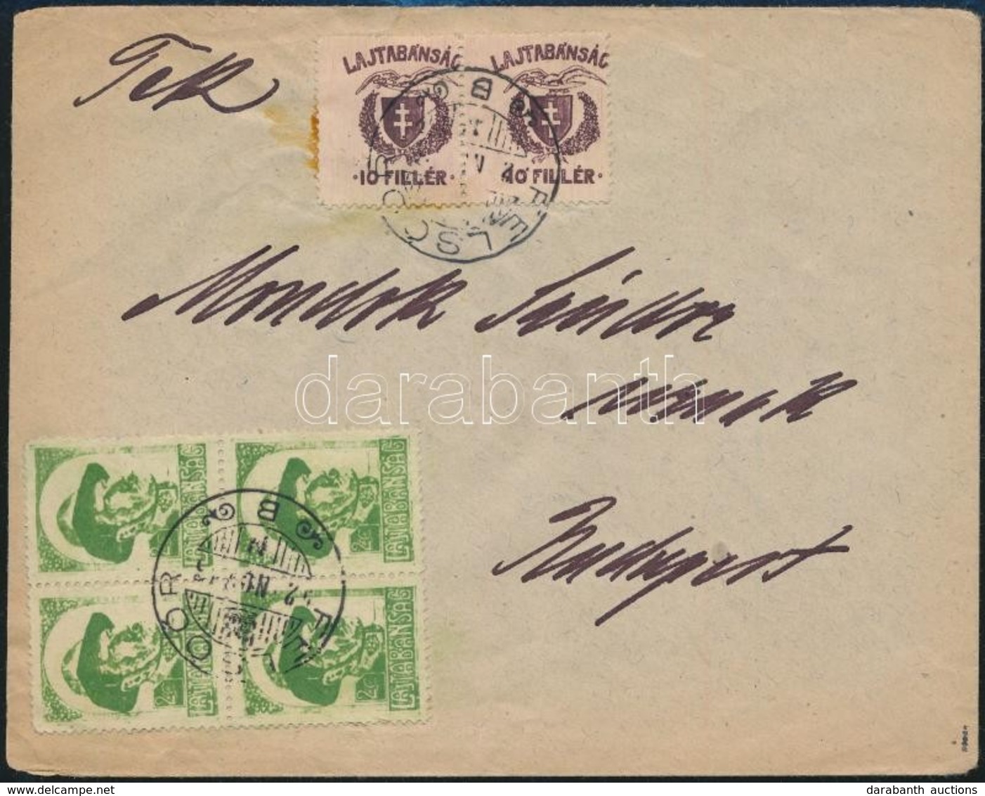 ~1921 Nyugat-Magyarország VII. Bélyegek Levélen / Cover 'FELSŐŐR' Signed: Bodor - Other & Unclassified