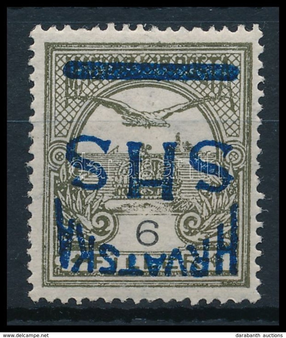 * 1918 Turul 6f Fordított Felülnyomással / Mi 55 Inverted Overprint. Signed: Bodor - Autres & Non Classés