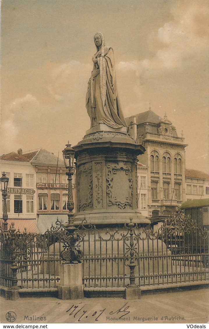 CPA - Belgique - Malines - Monument Marguerite D'Autriche - Mechelen
