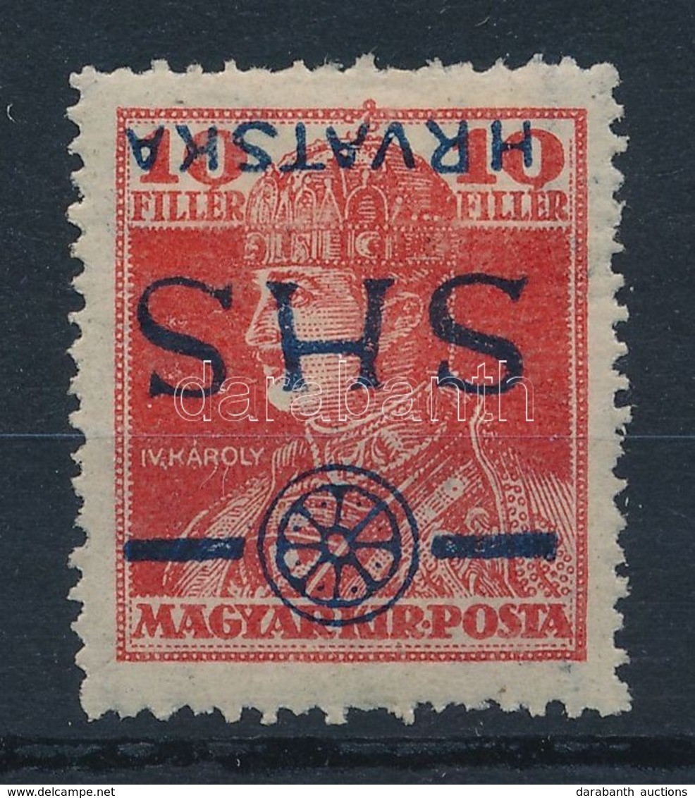 * 1918 Károly 10f Fordított Felülnyomással / Mi 84 Inverted Overprint. Signed: Bodor - Autres & Non Classés