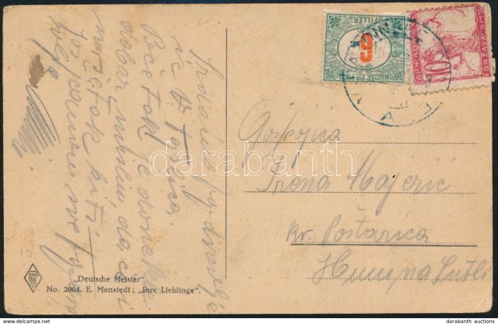 ~1919 Képeslap Vegyes Bérmentesítéssel / Postcard With Mixed Franking - Other & Unclassified
