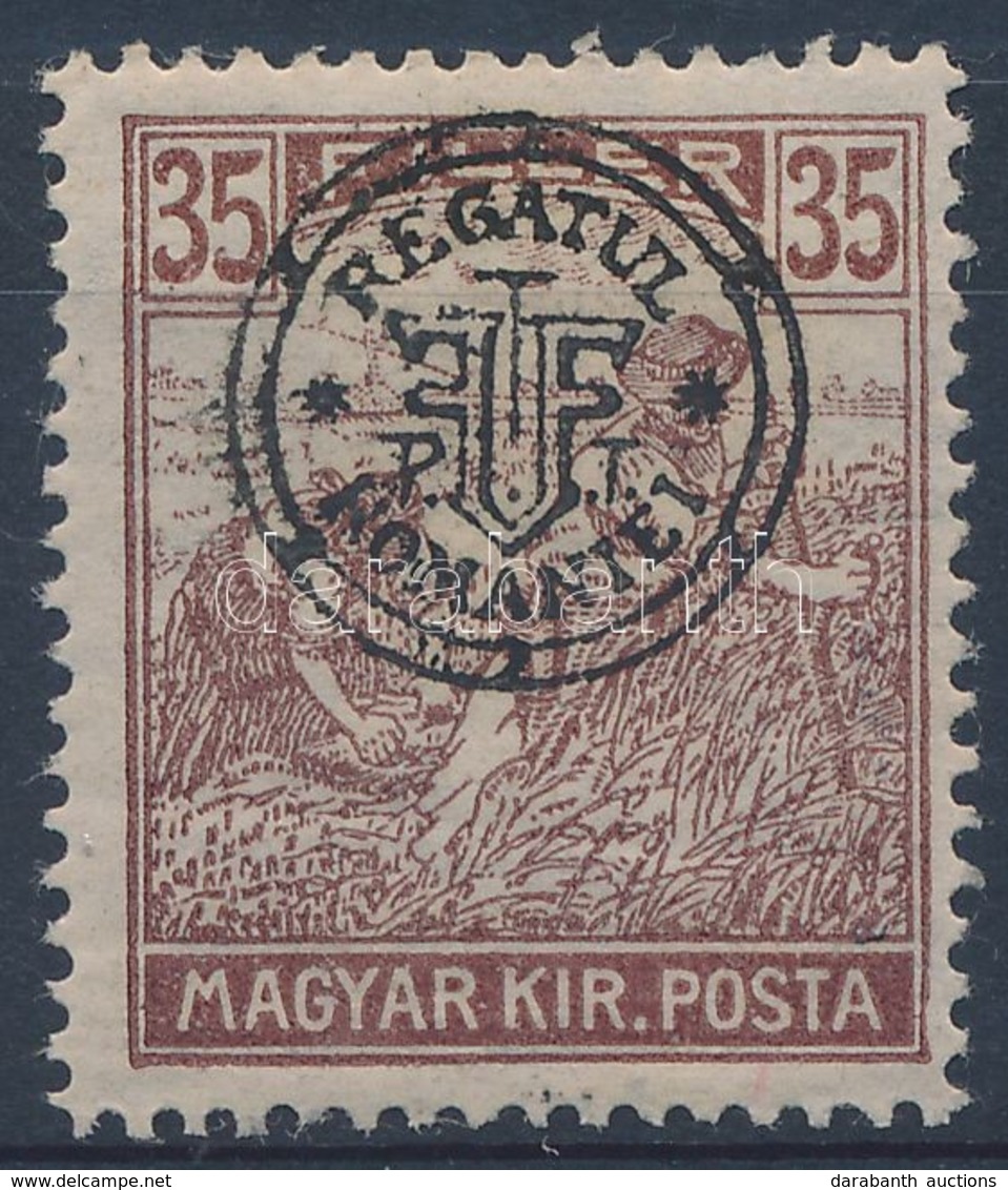 ** 1919 Arató 35f Elcsúszott Felülnyomással / Mi 35I With Shifted Overprint. Signed: Bodor - Sonstige & Ohne Zuordnung