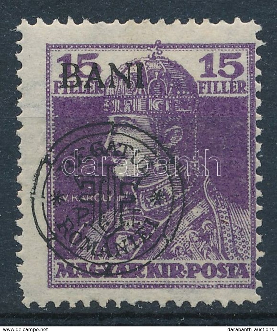 * 1919 Károly 15f (6.000) / Mi 46 I. Signed: Bodor - Other & Unclassified