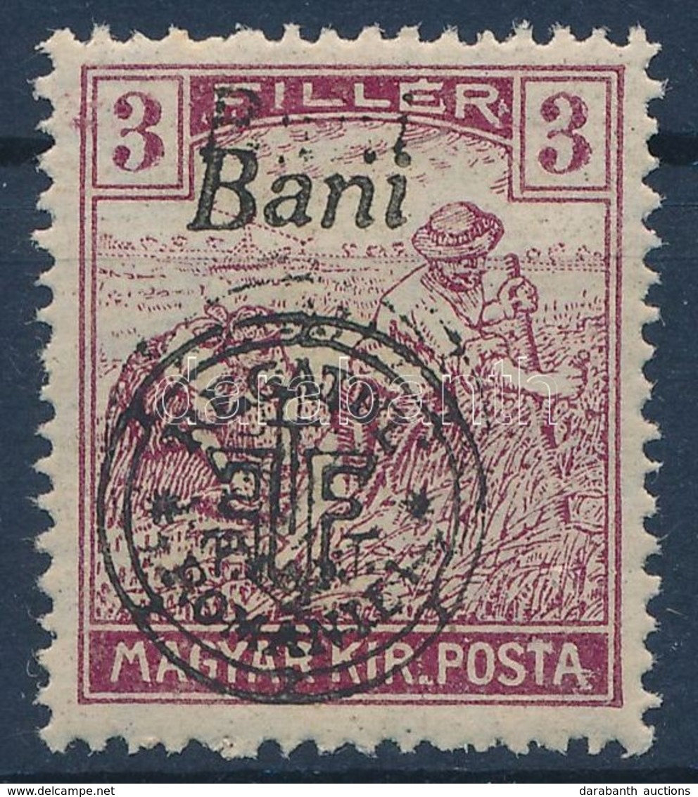 ** 1919 Arató 3f Dupla Felülnyomással / Mi 27 II Double Overprint. Signed: Bodor - Autres & Non Classés