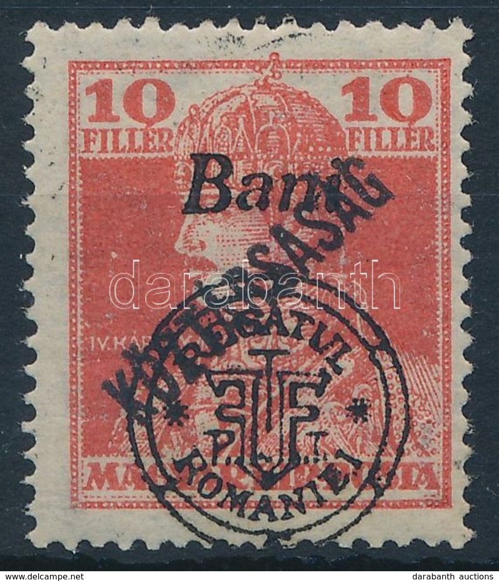 ** 1919 Károly/Köztársaság 10f (37.000) / Mi 61 II. Signed: Bodor - Other & Unclassified