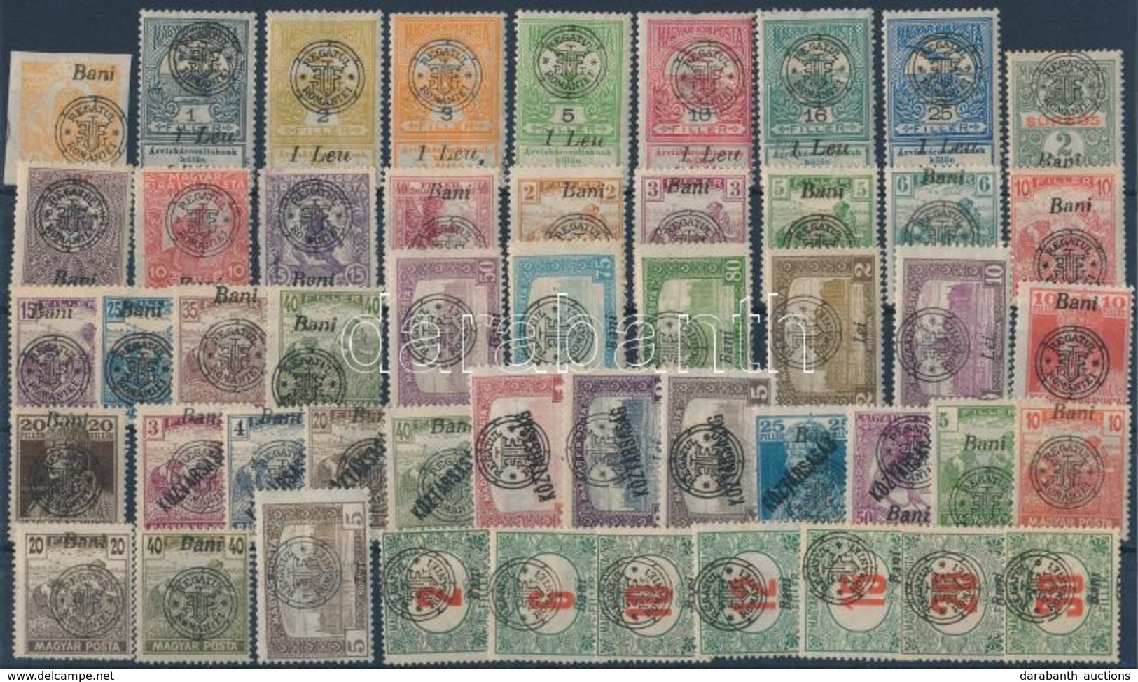 ** * 1919 50 Klf Bélyeg (ca. 25.000) / 50 Different Stamps. Signed: Bodor - Other & Unclassified