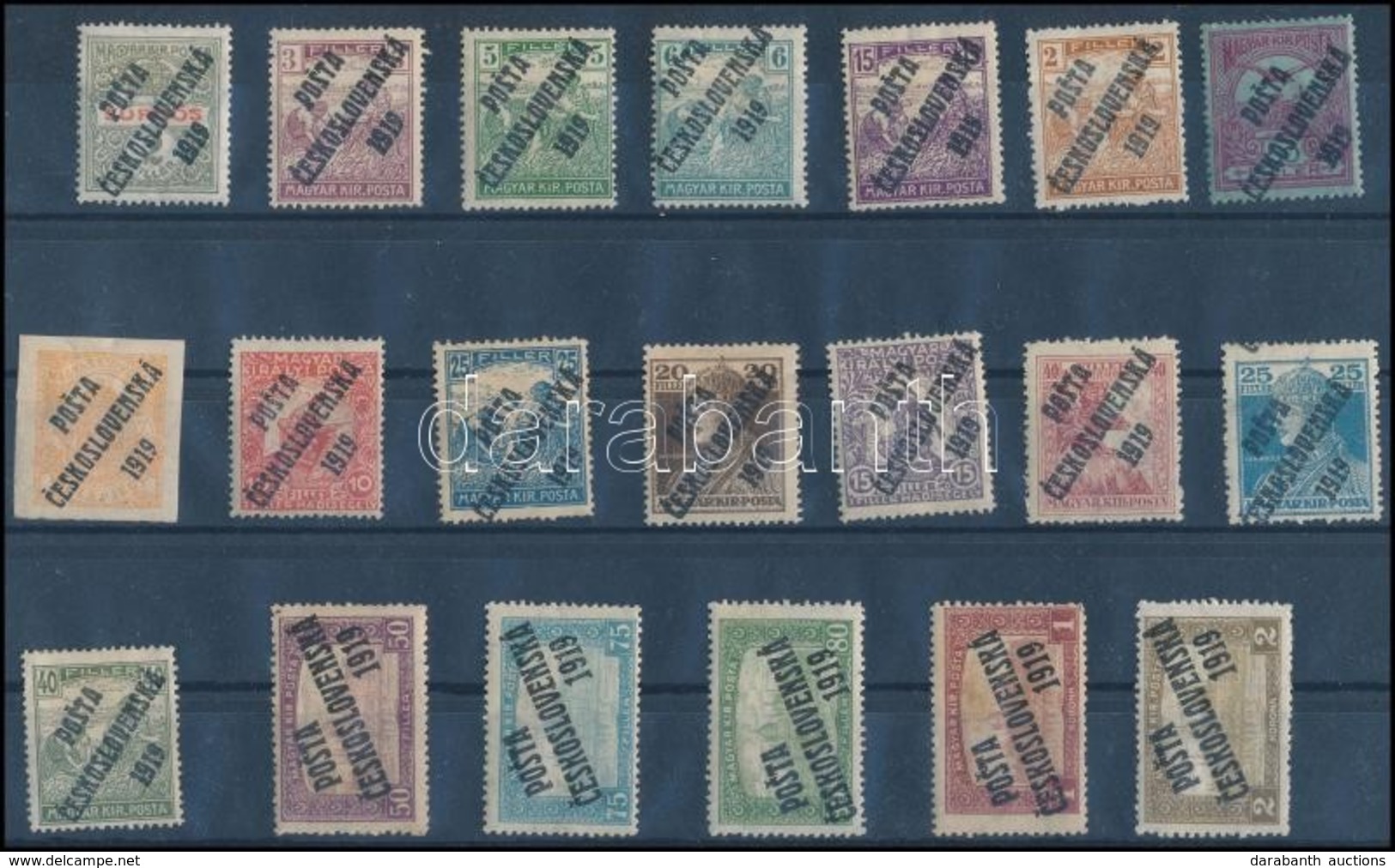 * 1919 20 Klf Bélyeg / 20 Stamps. Signed: Bodor - Sonstige & Ohne Zuordnung