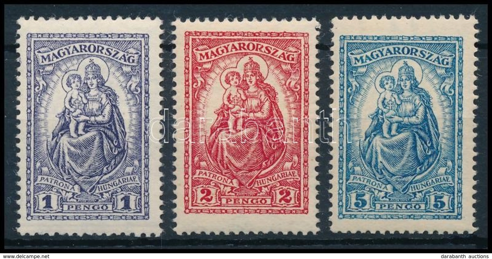 ** 1926 Keskeny Madonna Sor (30.000) / Mi 427-429 - Autres & Non Classés